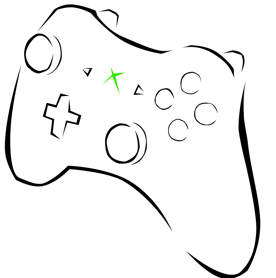 Xbox Controller Outline Clipart