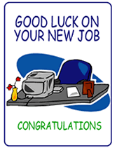 Free Good Luck On Your New Job Printable Greeting Cards