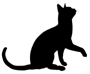 Jumping Cat Silhouette Clipart - Free to use Clip Art Resource