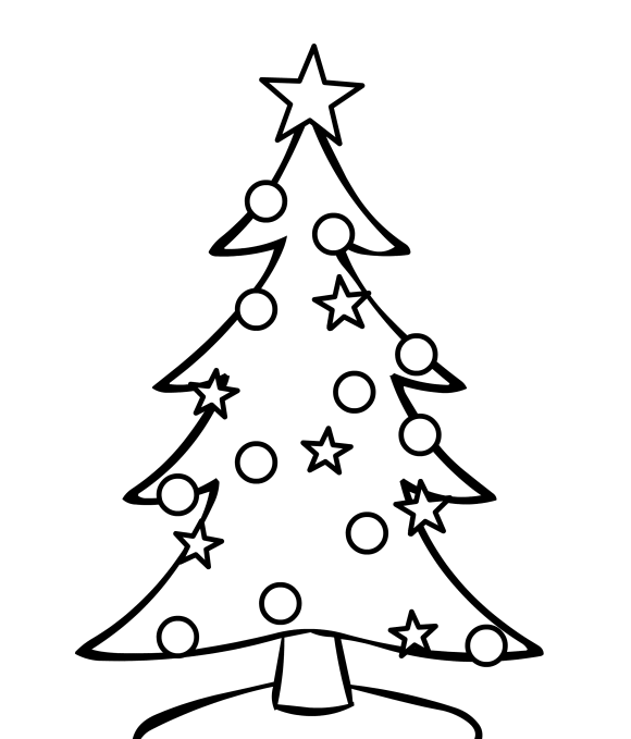 Christmas Tree Line Drawing | Free Download Clip Art | Free Clip ...