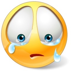 Cartoon Sad Face Crying Clipart - Free to use Clip Art Resource