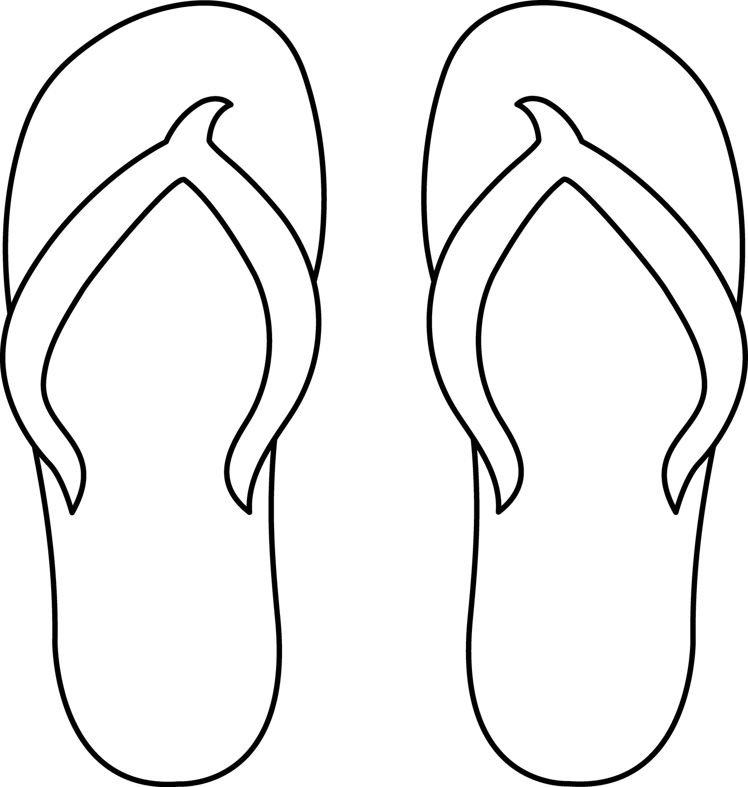 Printable Coloring Pages Flip Flops - AZ Coloring Pages