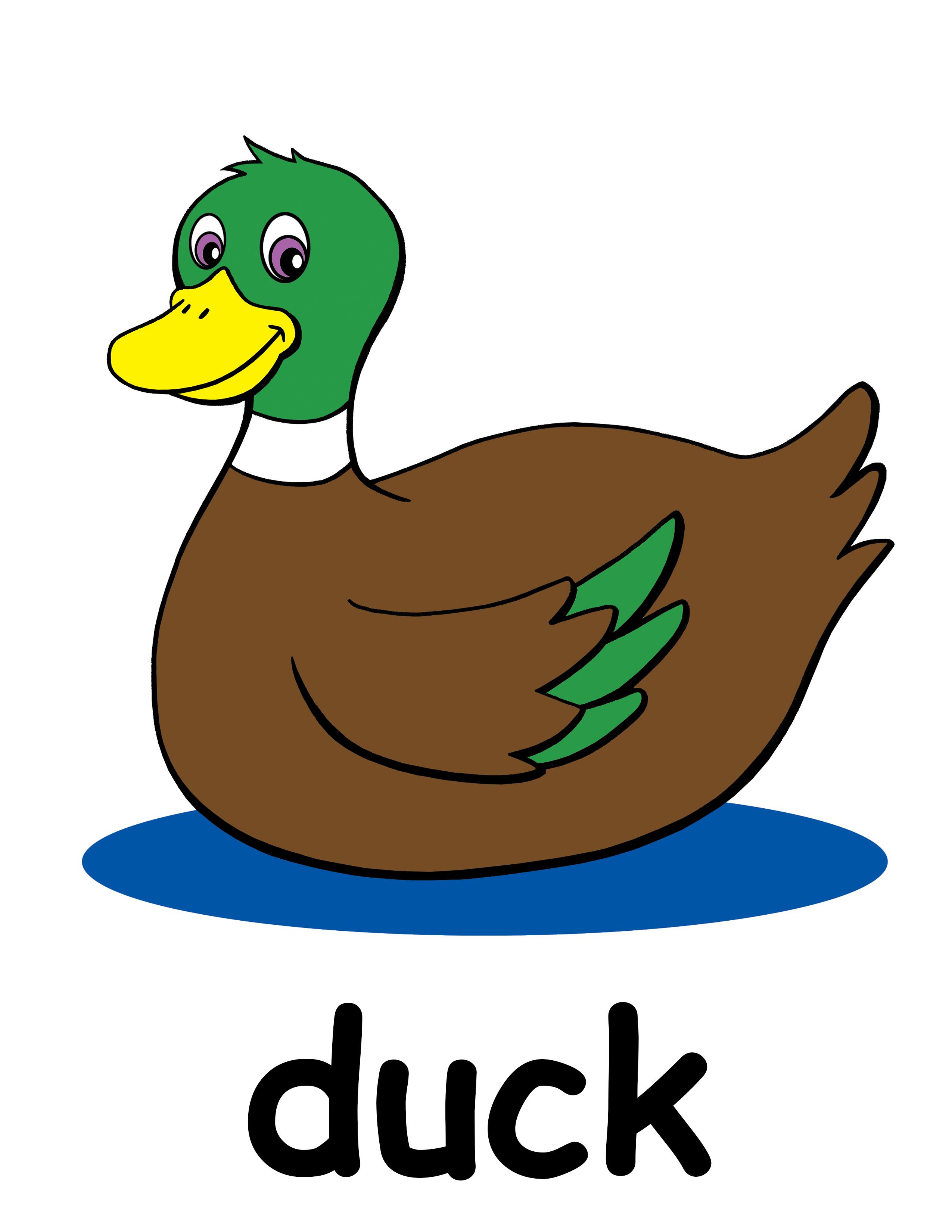 Cartoon duck clipart