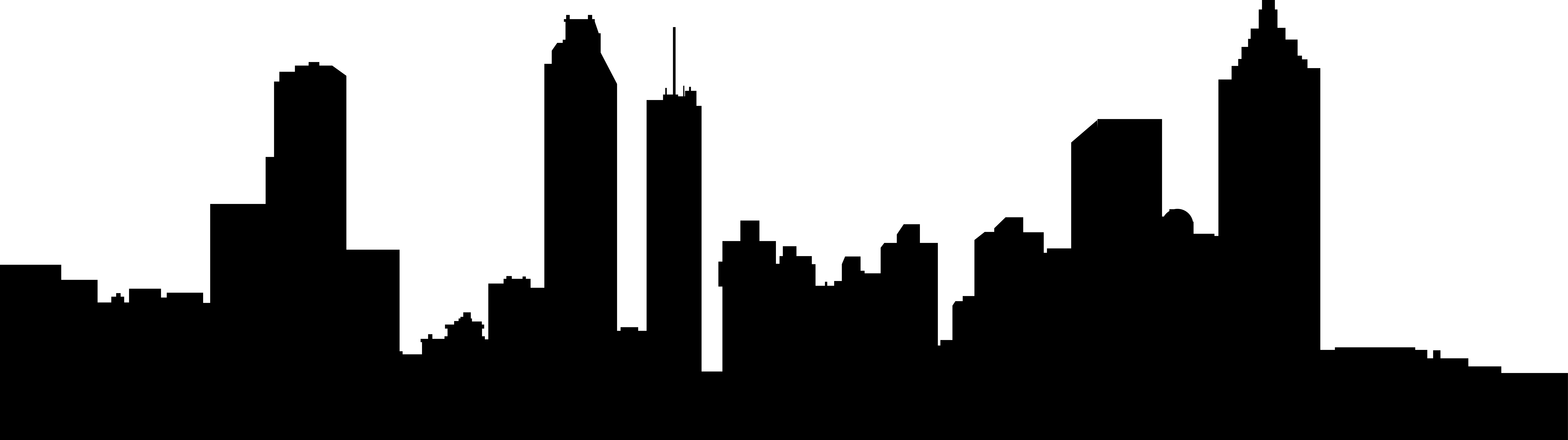 Atlanta skyline silhouette clipart