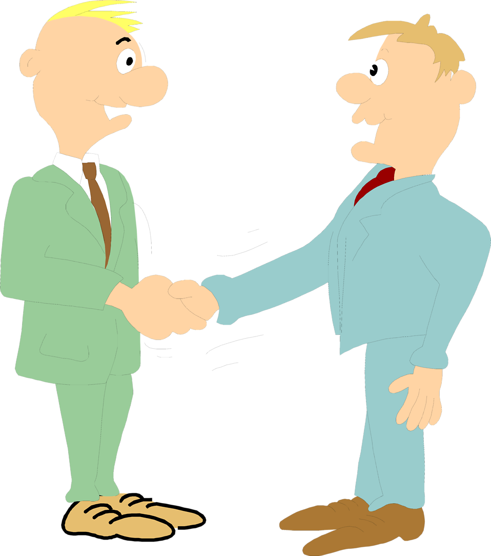 Business People Shaking Hands Clipart