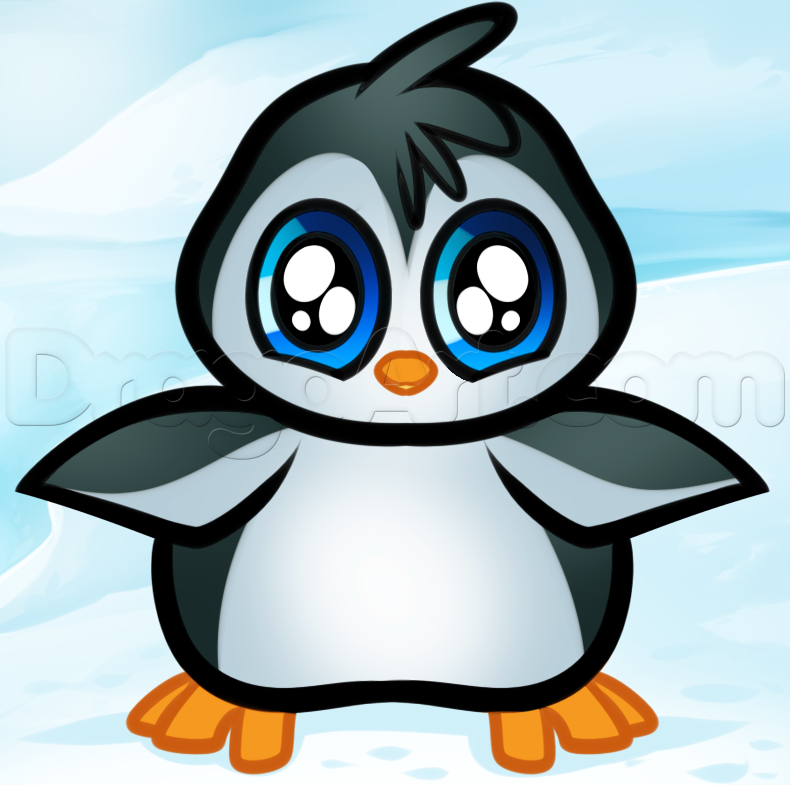 Draw Cute Penguin - ClipArt Best