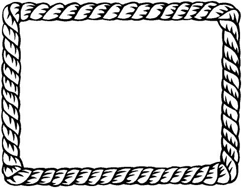 Clipart images of rope borders