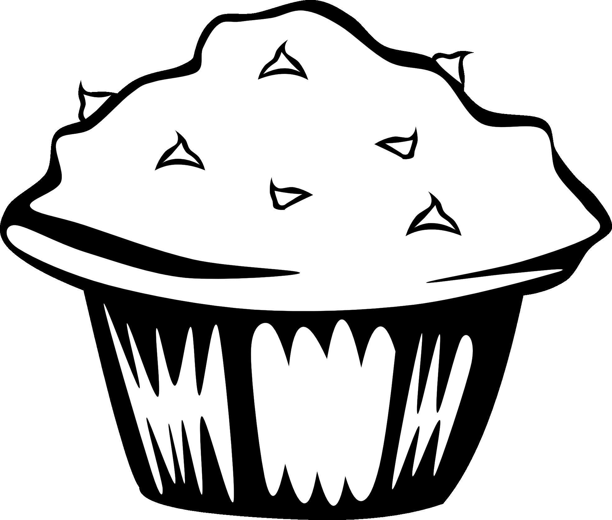 Food Black And White Clipart