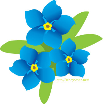 Forget Me Not Clipart - Tumundografico