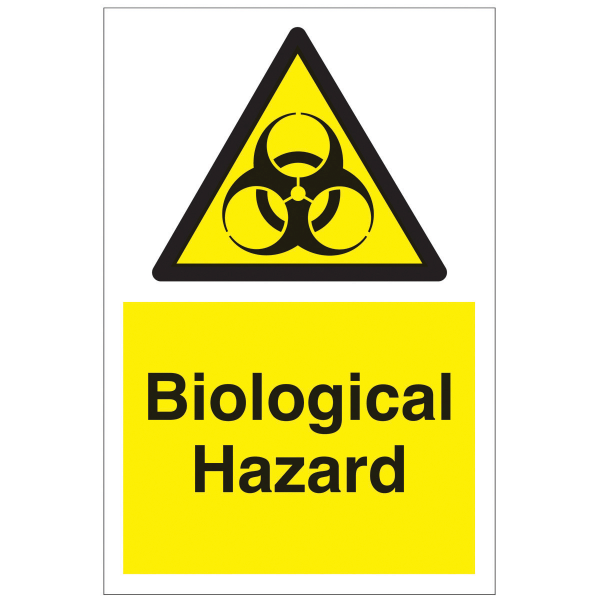 Biological Hazard Safety Sign - Hazard & Warning Sign from BiGDUG UK