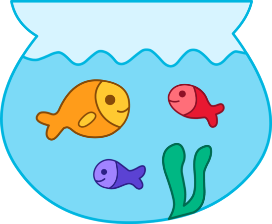 Fish Bowl With Fish Clipart