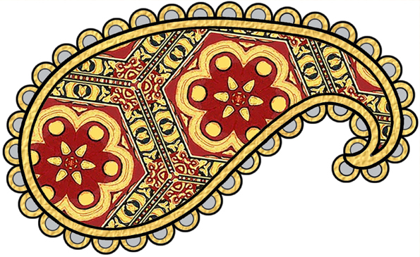 Clip art paisley pattern