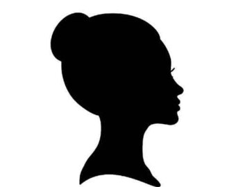 Side Face Silhouettes Clipart