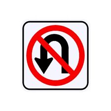 No U Turn Sign | eBay