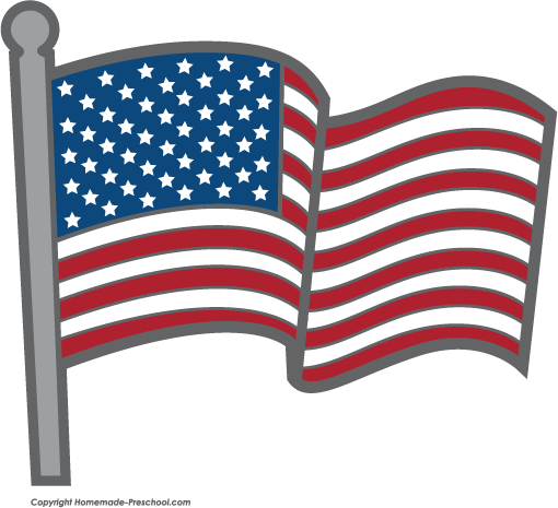 Usa Flag Clip Art - Tumundografico