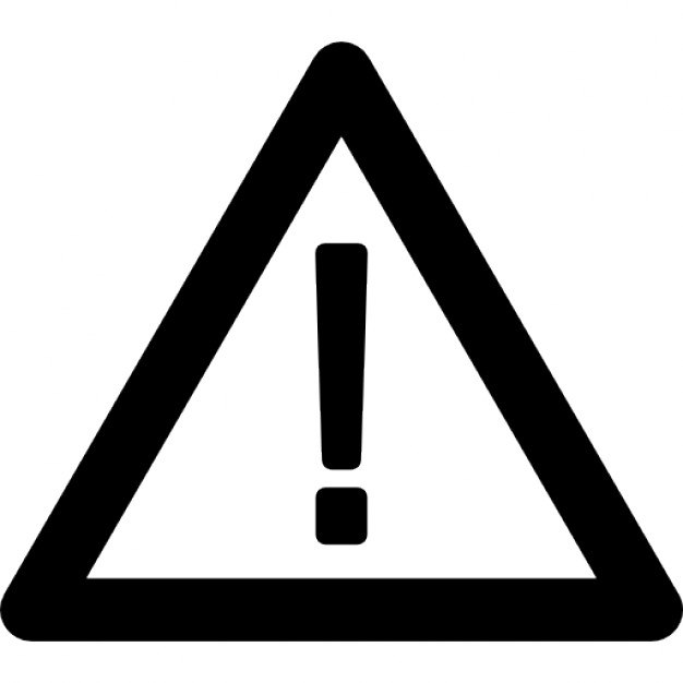 Triangular warning sign Icons | Free Download