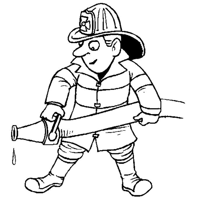 Police Officer Coloring Pages - Free Clipart Images