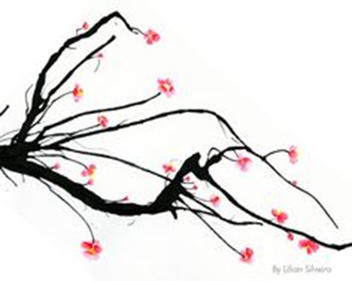Cherry Blossom Drawing | Best Images Collections HD For Gadget ...