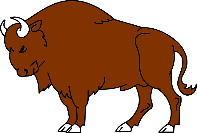 Bison Cartoon Clipart