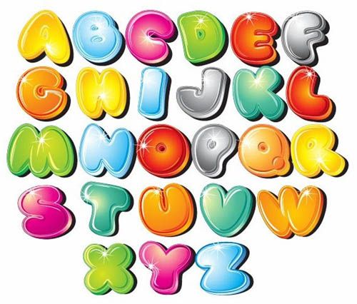 1000+ images about Alphabet | Bubble letters, Free ...