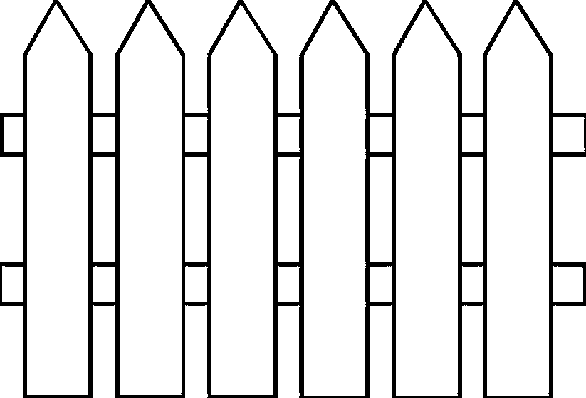 Picket Fence Clipart