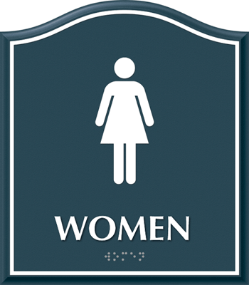 Women Restroom Sign - Santera HT Regulatory Sign, SKU - SE-