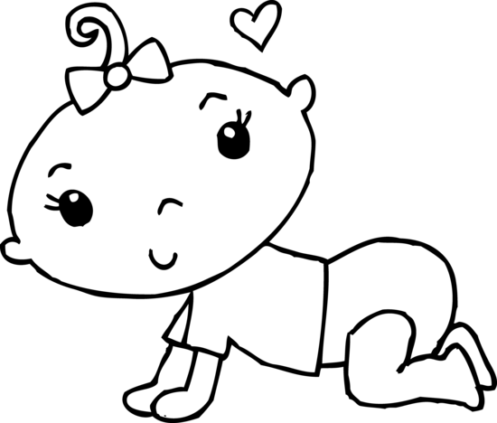 Best Baby Clipart Black and White #28193 - Clipartion.com