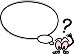 Speech Bubble With Confused Person Clip Art - vector ...