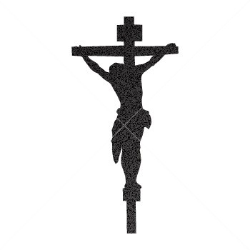 Simple color vinyl Jesus Christ Cross Symbol