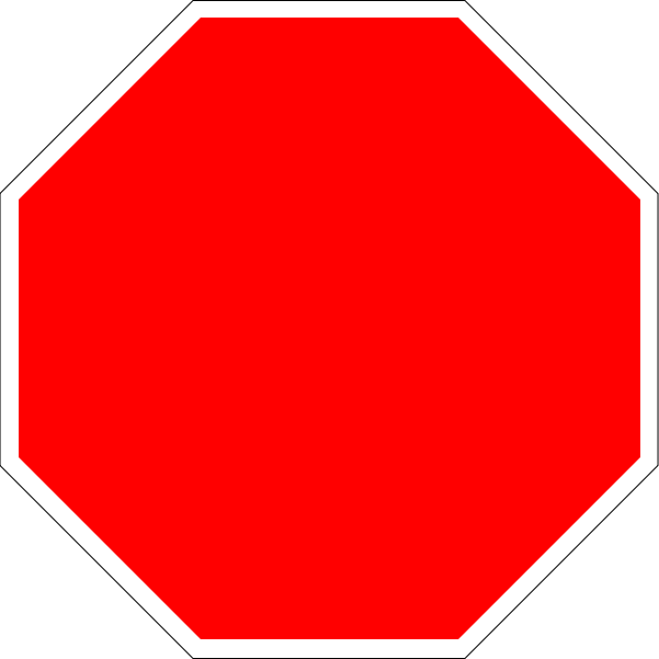 File:Blank stop sign octagon.svg