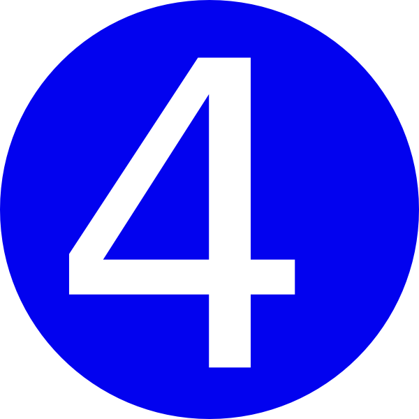 Number 4 Clipart