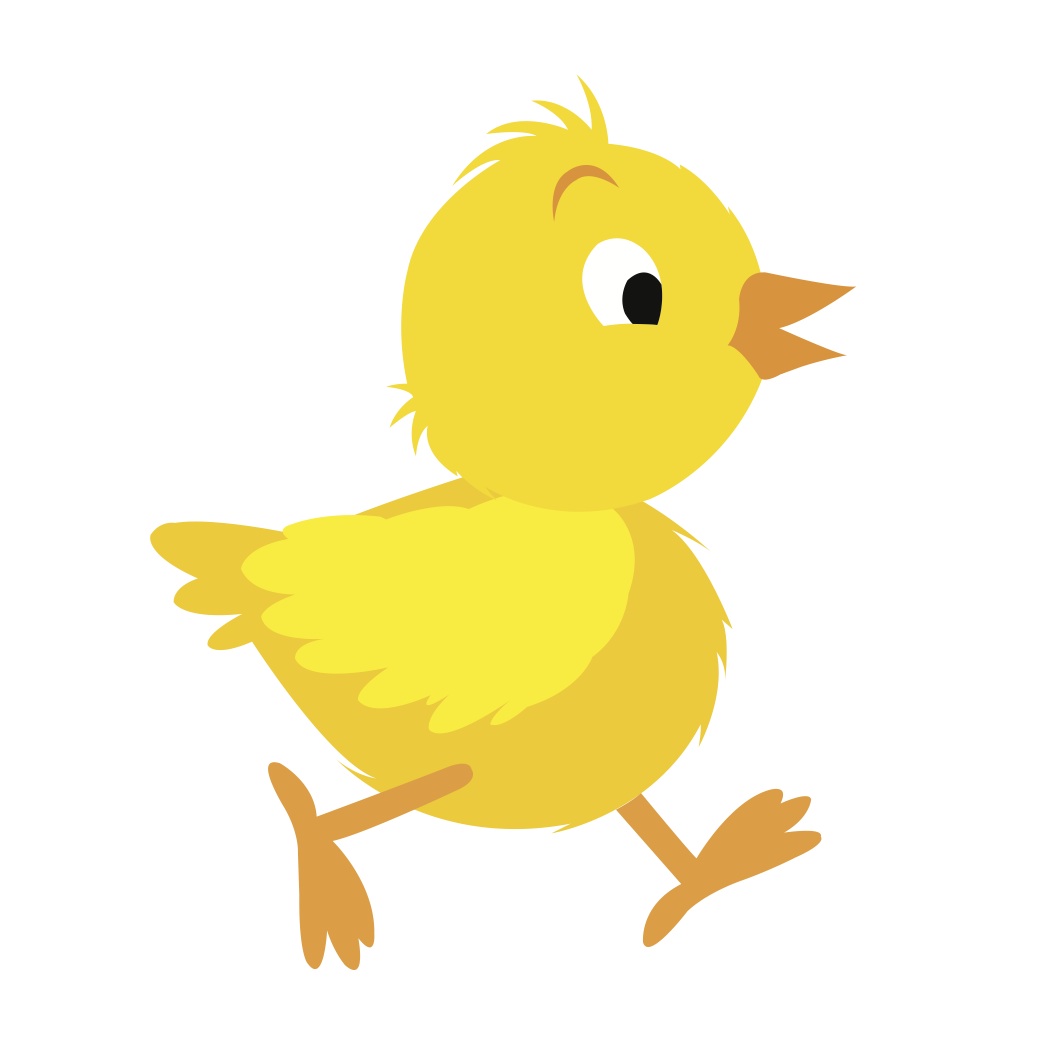 Cute baby chick clipart