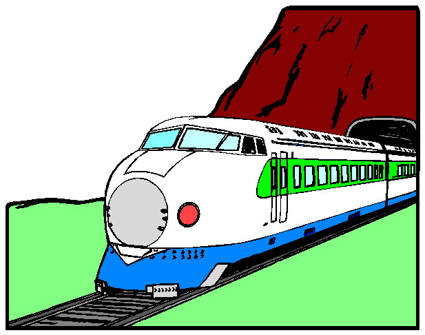 Animated train clipart