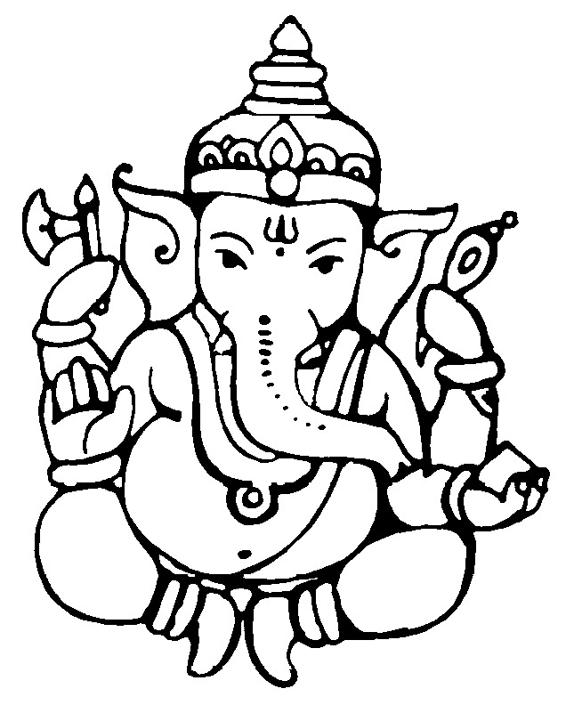 Ganesh ji clipart vector