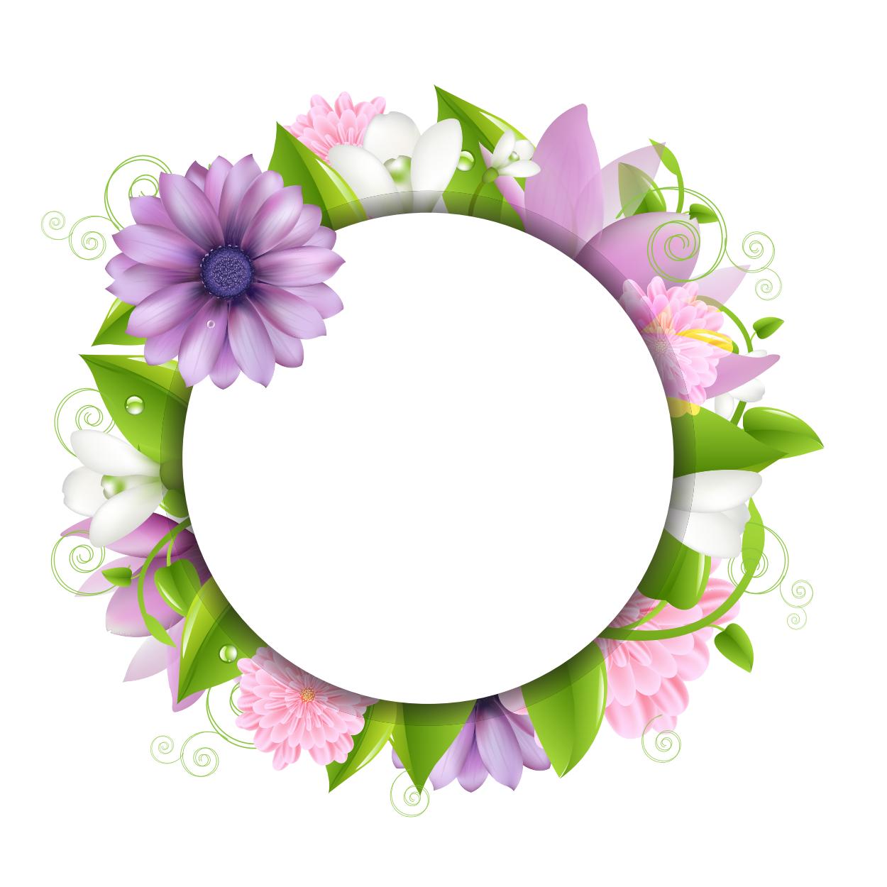 clipart flower frame - photo #44