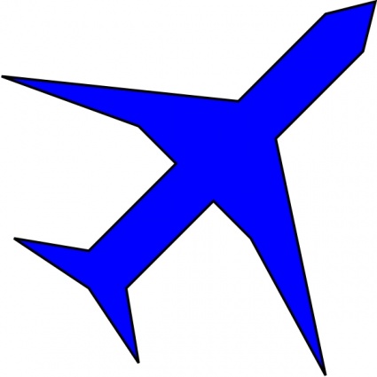407 views Blue plane clipart