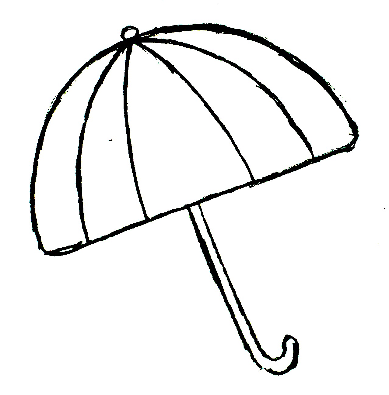 Clipart of umbrella outline