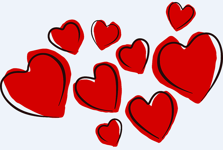 Valentine hearts clip art