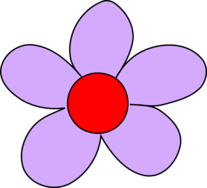 Light Purple Flower Clip Art - vector clip art online ...