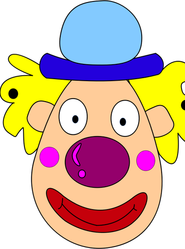 Vector clip art of clown head | Public domain vectors