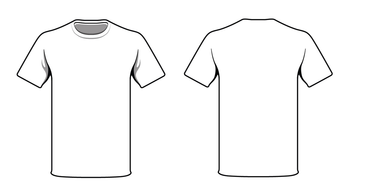 15 White Shirt Template Design Images - White T-Shirt Template, T ...