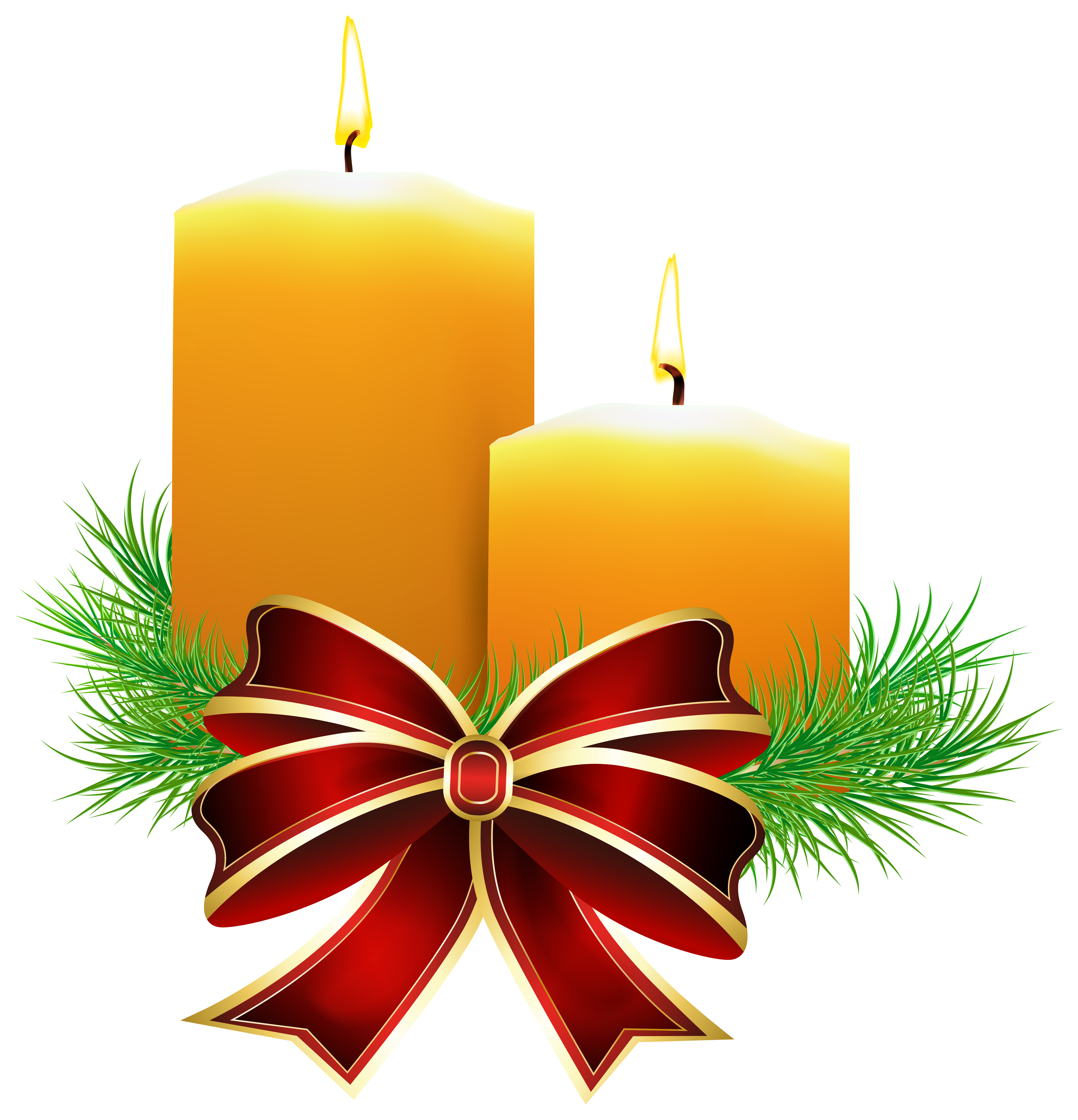Christmas Candle Clipart - Tumundografico