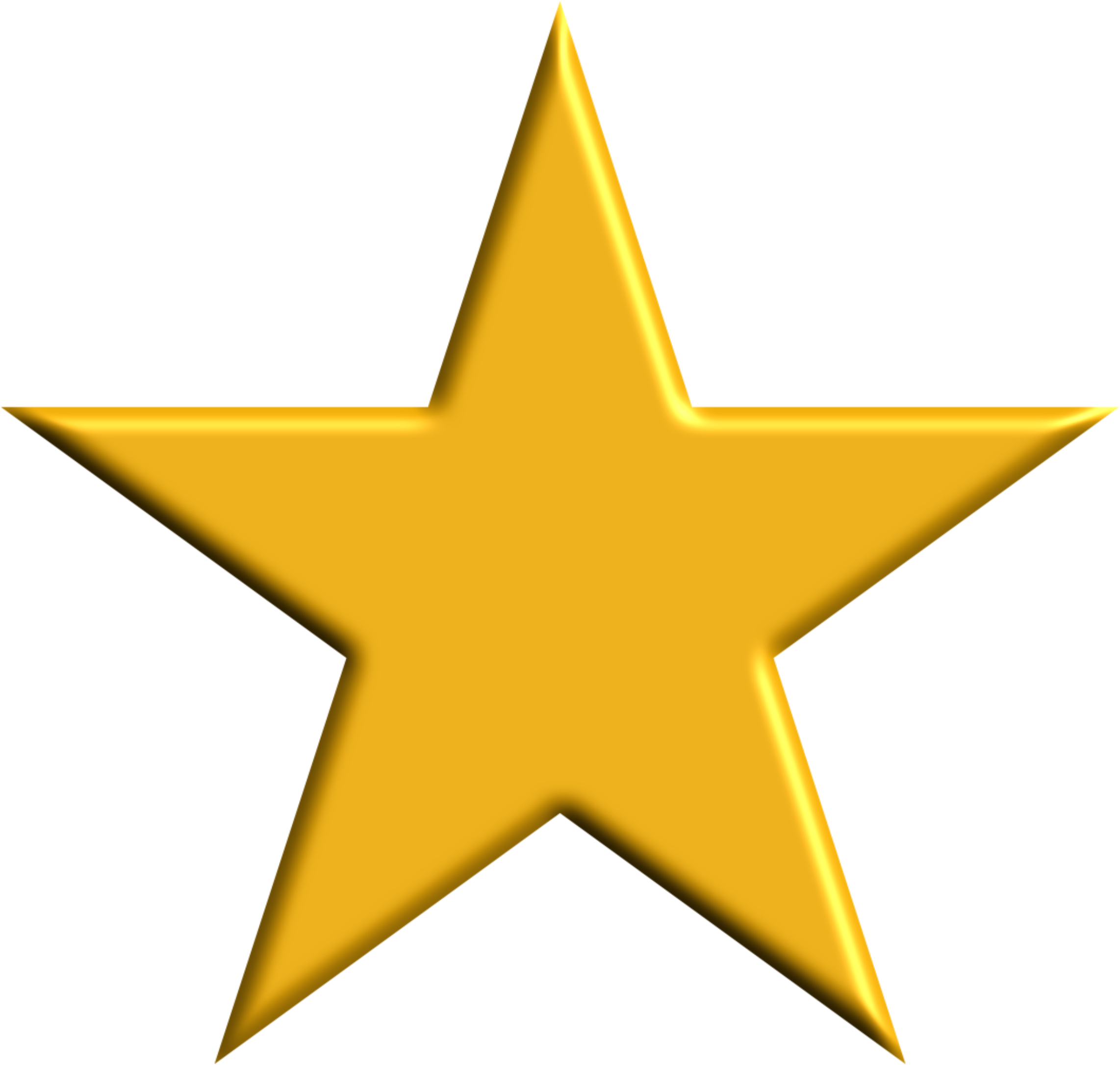 Big gold star clipart