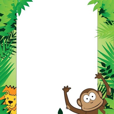 Poster: Rainforest Page Border Poster