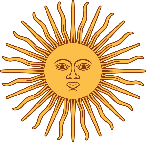 May Sun From Argentina Flag Clip Art - vector clip ...