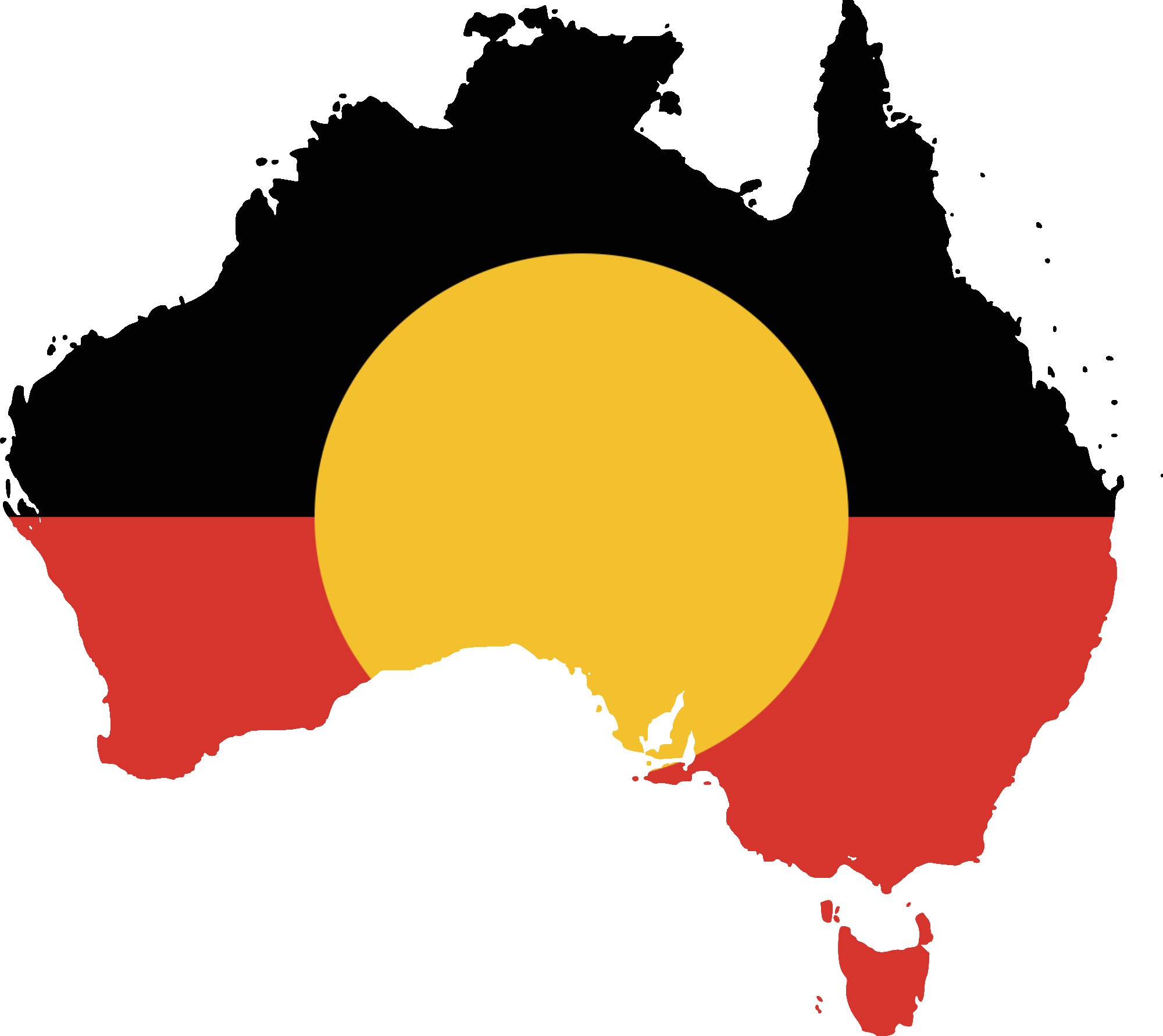 Australian Aboriginal Flag - ClipArt Best
