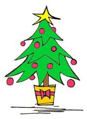 Christmas Tree Clipart Drawings