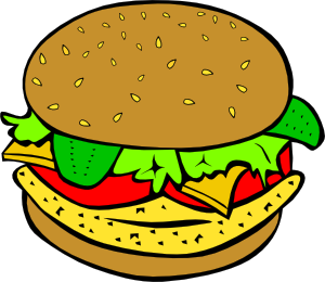 Chicken Burger clip art - vector clip art online, royalty free ...