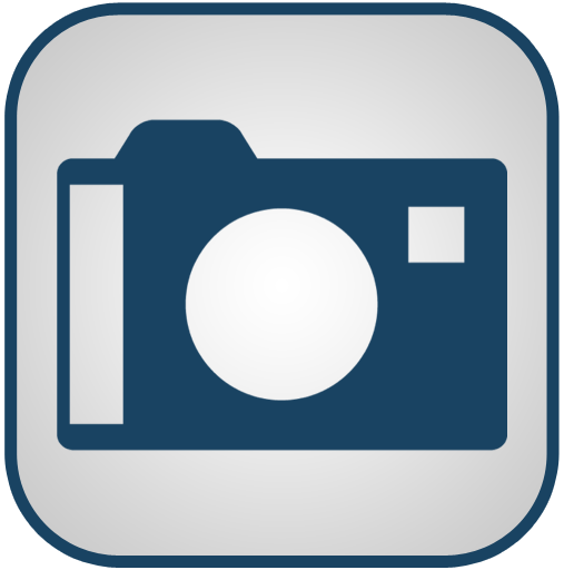 Blue And White Camera Icon, PNG ClipArt Image