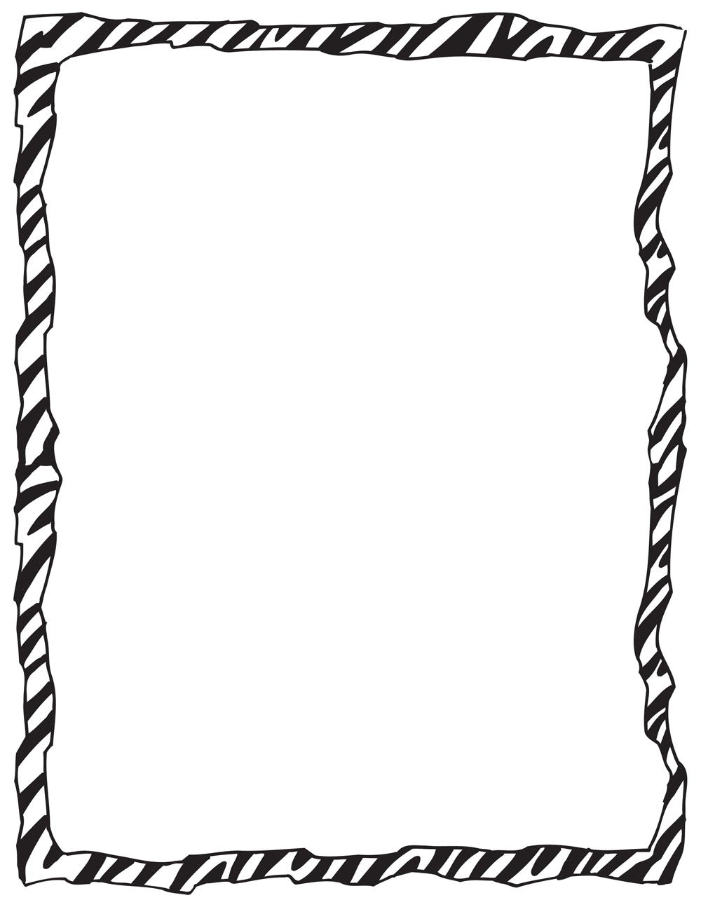 free clip art zebra print border - photo #8